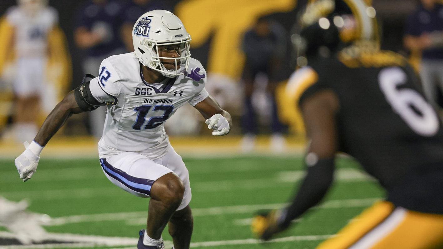 WVU Football safety Tahj Ra-El with ODU