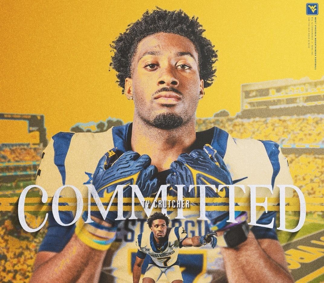 WVU Football DB Ty Crutcher
