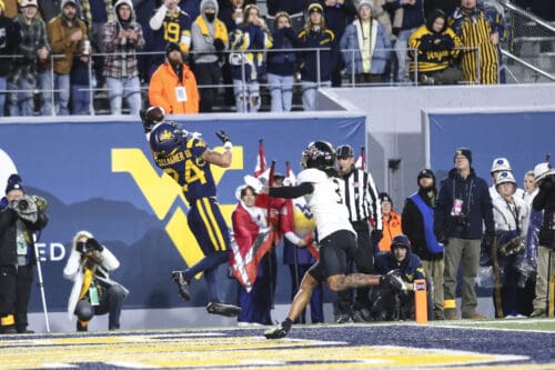 WVU Football WR Rodney Gallagher TD catch
