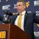 WVU Basketball HC Ross Hodge at intro press conference