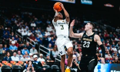 WVU Basketball KJ Tenner against Colorado