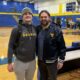 WVU Football LB recruit Tate Wallace and coach Andrew Warwick
