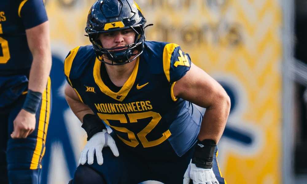 WVU OL Nick Krahe Details Challenges of Transition to Guard Under Rick Trickett