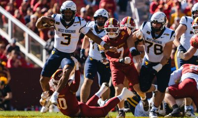 WVU Football QB Michael Hawkins against Iowa State