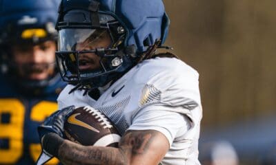 WVU Football RB Cam Cook at practice