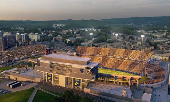 WVU Football West Tower Rendering