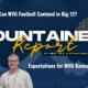 WVU Football at Bye, MBB Expectations Mountaineer Report graphic