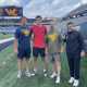 WVU Football long snapper Warren Flatt with Pat Kirkland