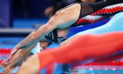 WVU Swim Coach Sydney Pickrem at Olympics