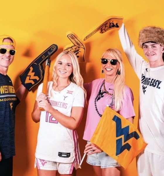 WVU Women's Basketball Kayli Kellogg with Mark Kellogg