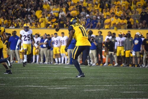 WVU Football Beanie Bishop Jr.