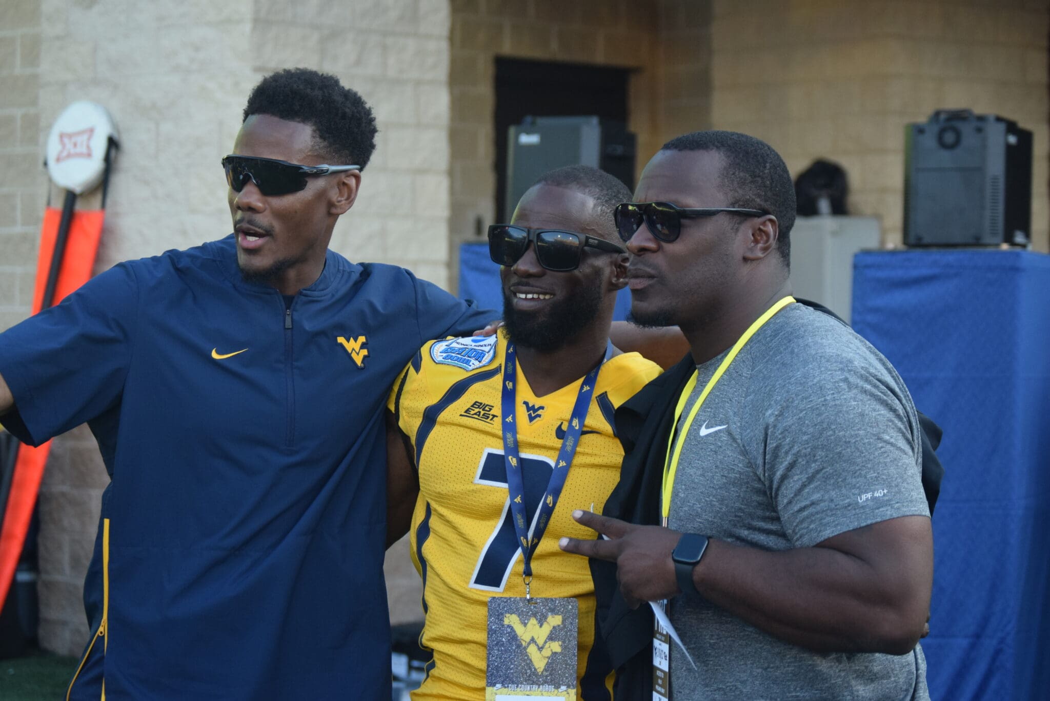 WVU Football alums Rasheed Marshall, Noel Devine and Quincy Wilson