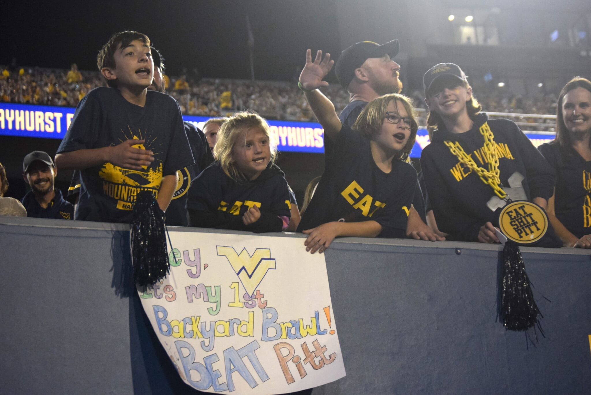 WVU Football fans stock ESP Pitt
