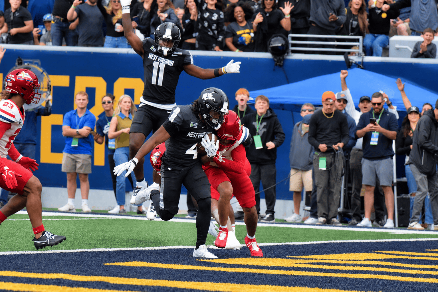 WVU RB Cam Cook Touchdown Coal Rush