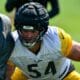 Steelers center Zach Frazier at training camp