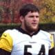 Zach Frazier at Steelers practice