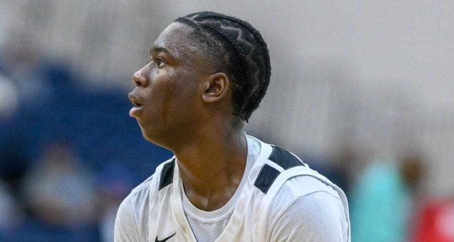 WVU Basketball recruit Miles Sadler competes in the Chipotle Nationals.