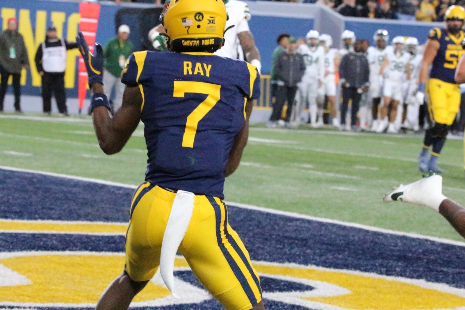 WVU Football WR Traylon Ray touchdown catch