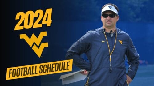 WVU Football HC Neal Brown schedule graphic