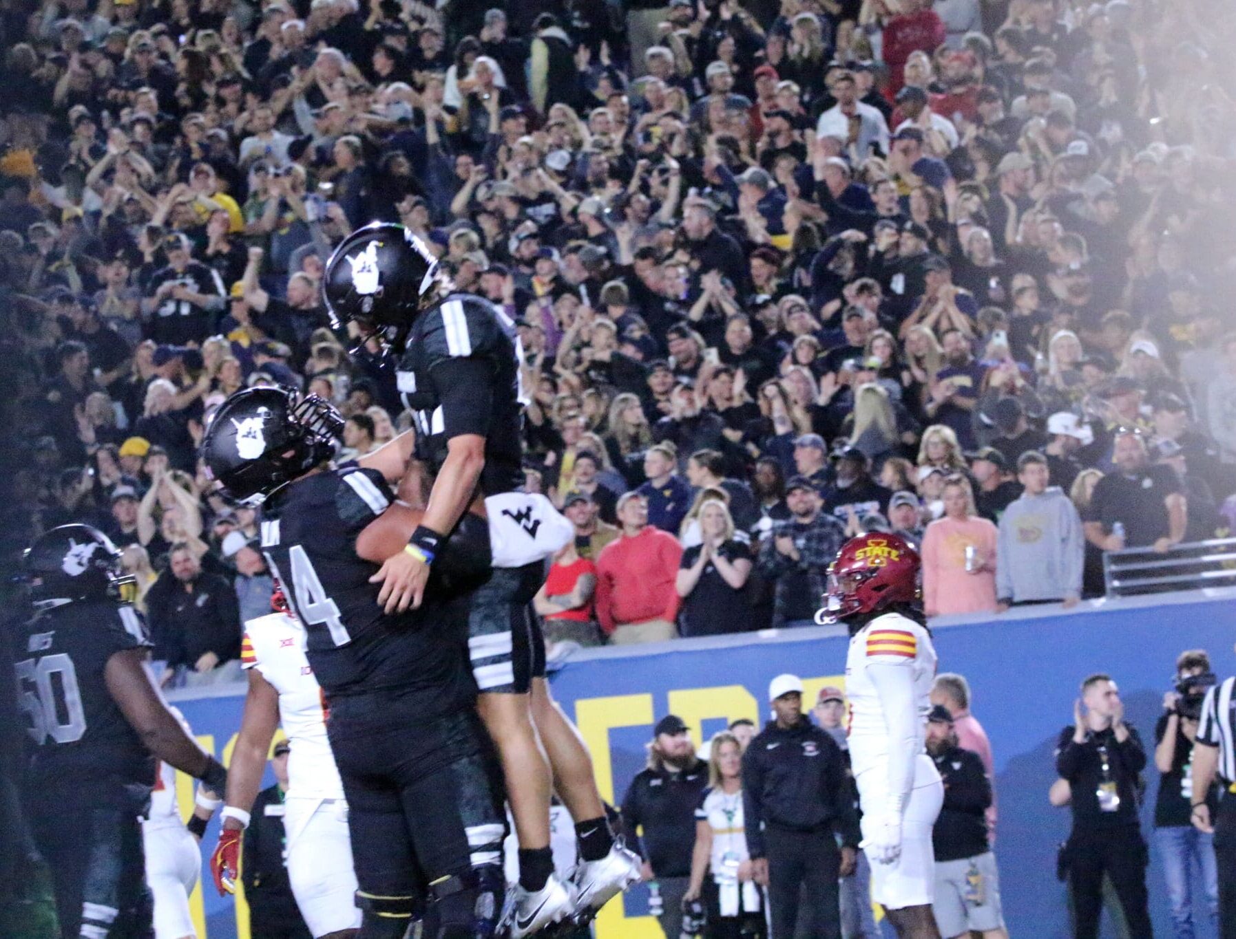 WVU Football Wyatt Milum and Garrett Greene